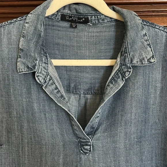 Denim Blue Casual Dress - Picture 6 of 9